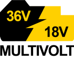 BATTERIA MULTIVOLT da 36 V a 18 V a seconda dell'utensile su cui vengono innestate